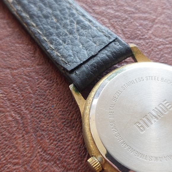 Vintage Gitano Two-Tone Watch - Gold & Silver Accents, Swiss Movement Parts - Picture 6 of 12